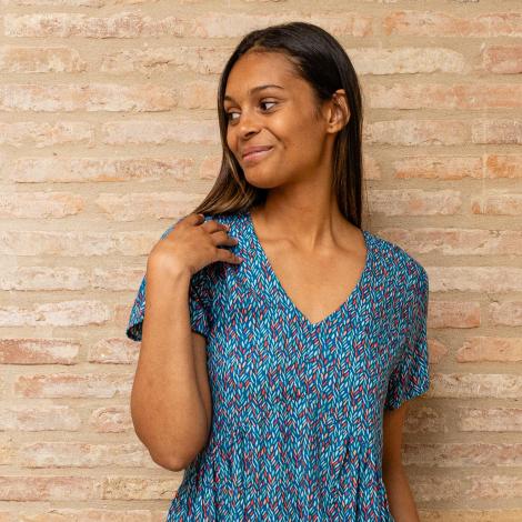 VESTIDO CHILLY mital blue