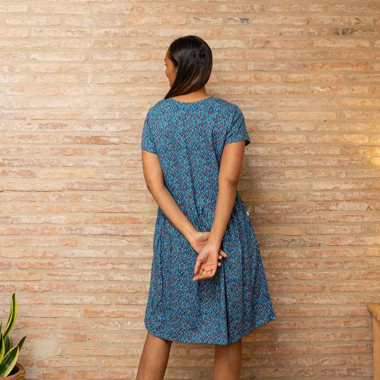 VESTIDO CHILLY mital blue