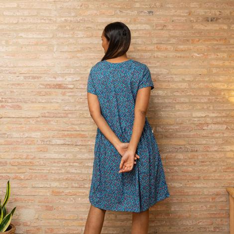 VESTIDO CHILLY mital blue