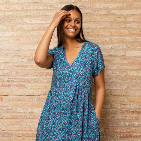 VESTIDO CHILLY mital blue