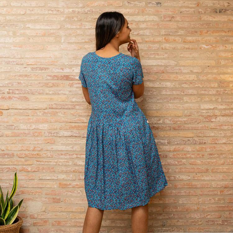 VESTIDO CHILLY mital blue