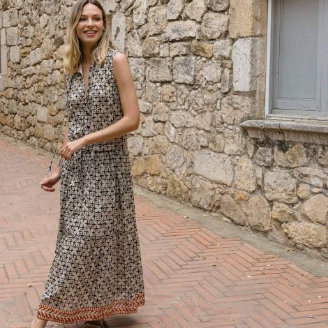 Vestido ANIE African negro