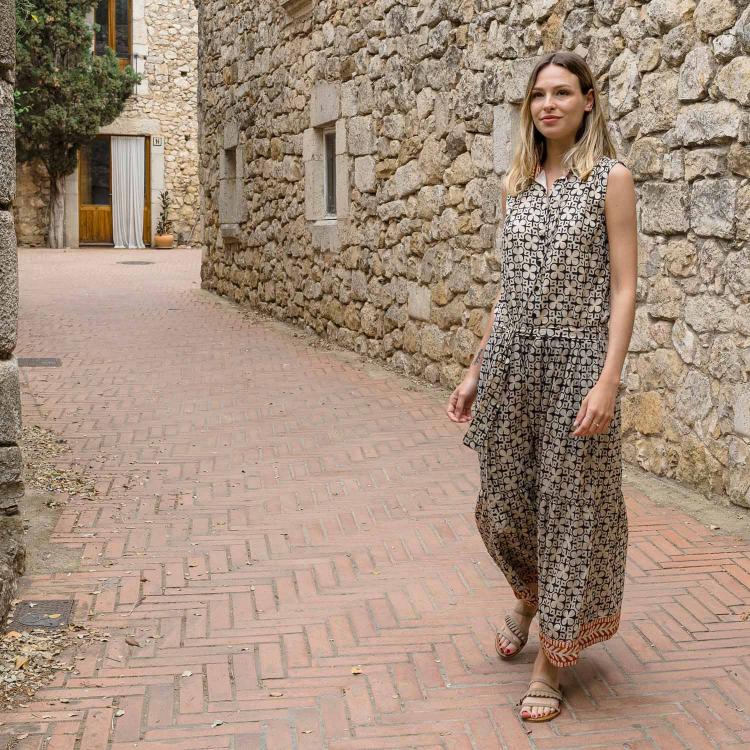 Vestido ANIE African negro