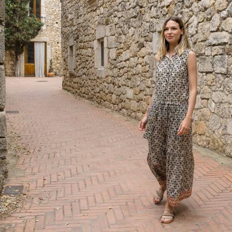 Vestido ANIE African negro