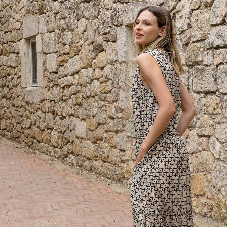 Vestido ANIE African negro