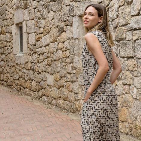 Vestido ANIE African negro