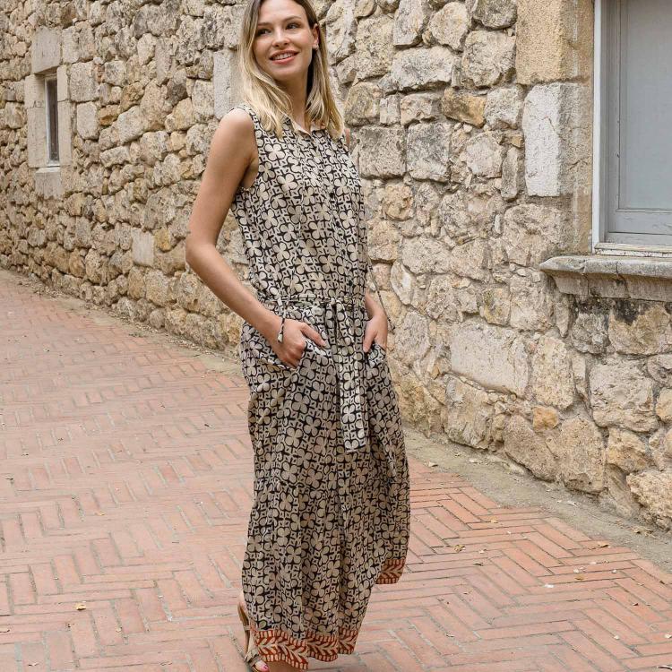 Vestido ANIE African negro