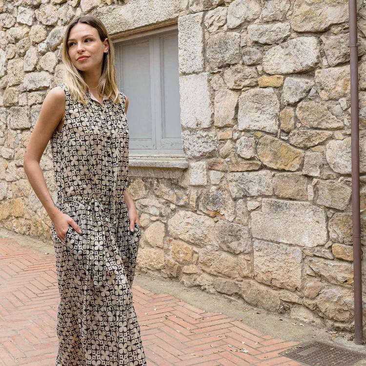 Vestido ANIE African negro