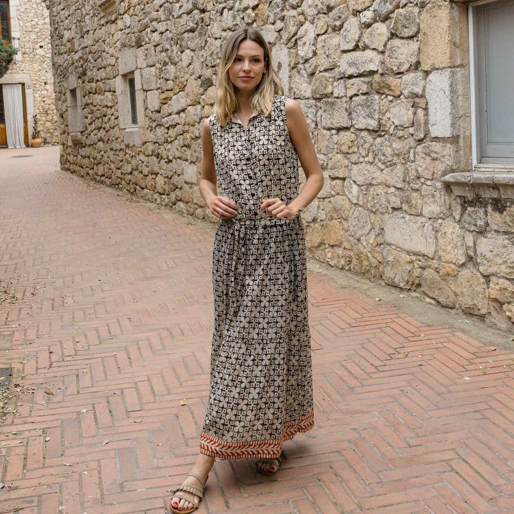 Vestido ANIE African negro