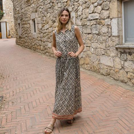 Vestido ANIE African negro