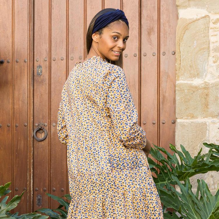 Vestido GURU algodón block print (varios estampados)