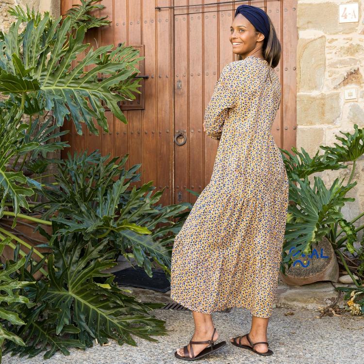 Vestido GURU algodón block print (varios estampados)