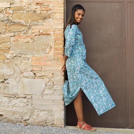 Vestido MANITAL algodón block print (varios estampados)