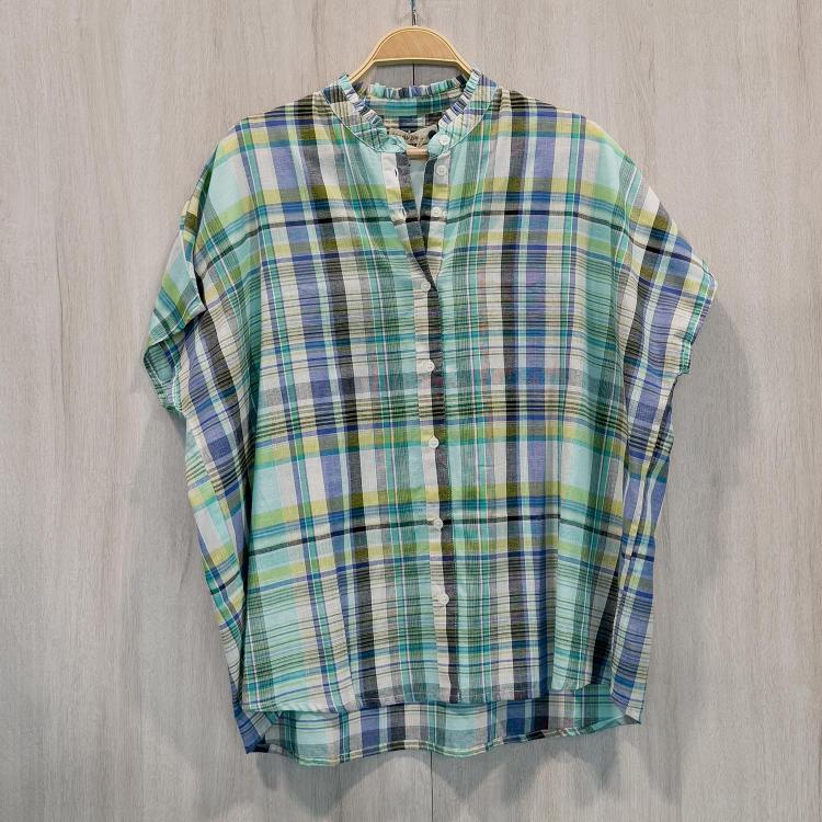 Top SATABI algodón MADRAS (varios colores)
