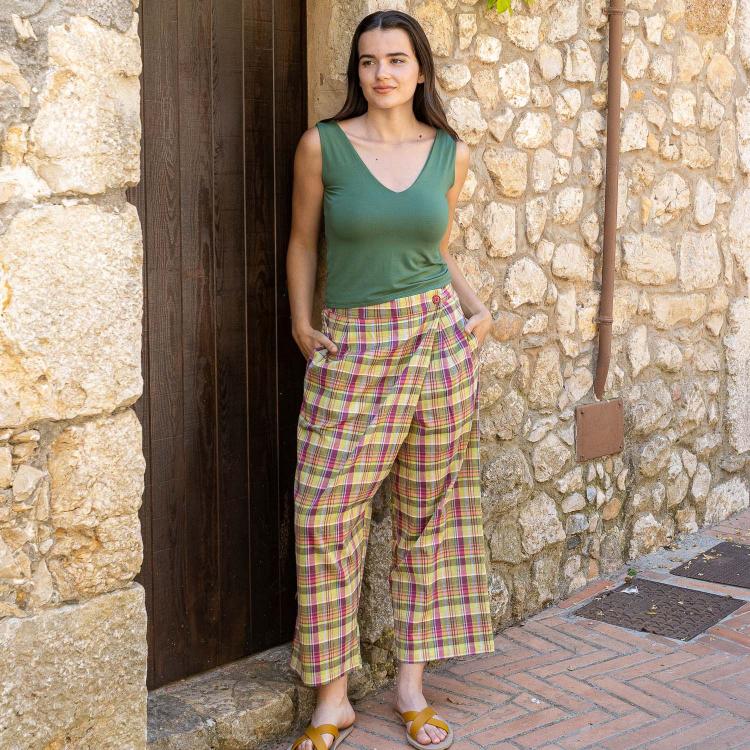 Pantalón KOVALAM cuadros madrás (varios colores)