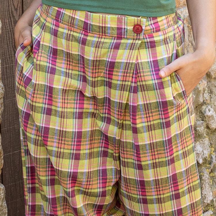 Pantalón KOVALAM cuadros madrás (varios colores)