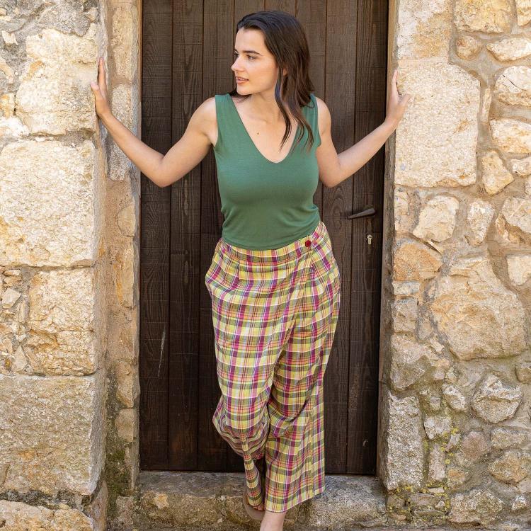 Pantalón KOVALAM cuadros madrás (varios colores)