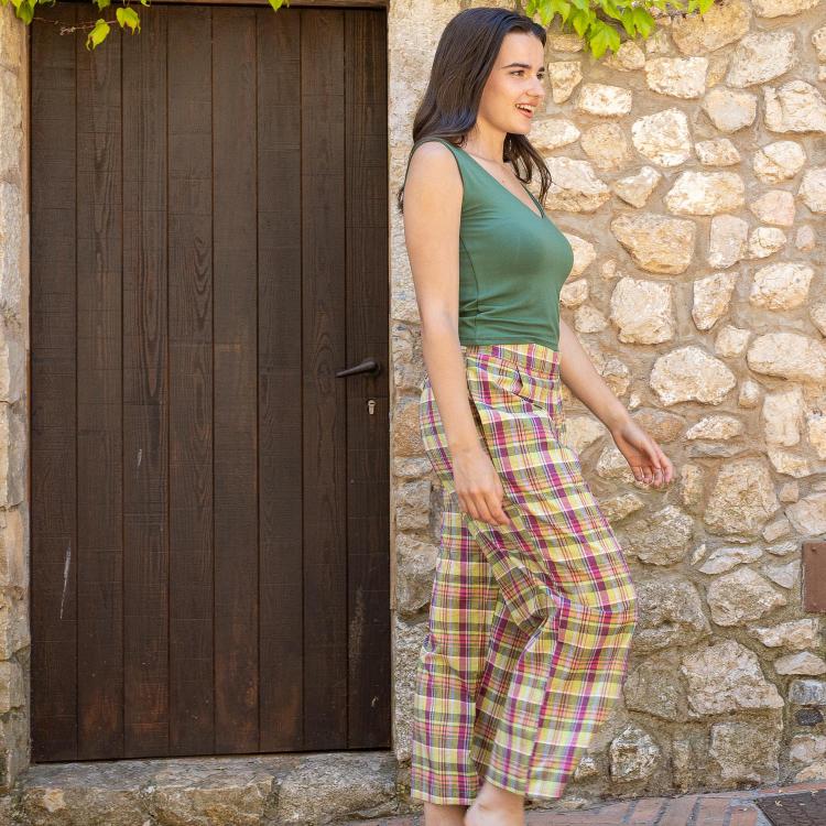 Pantalón KOVALAM cuadros madrás (varios colores)