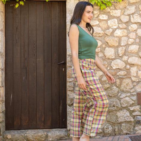 Pantalón KOVALAM cuadros madrás (varios colores)