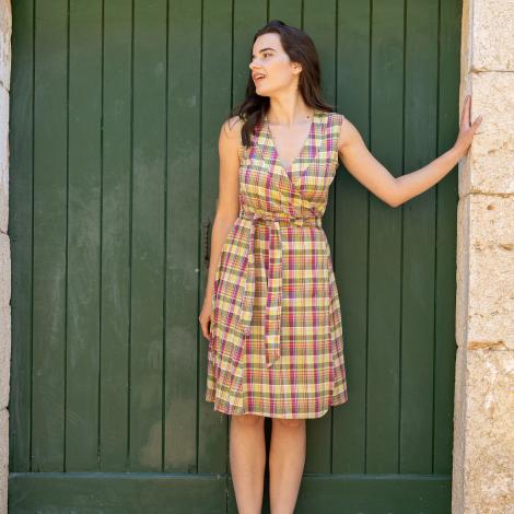Vestido ANAI algodón madrás (varios colores)