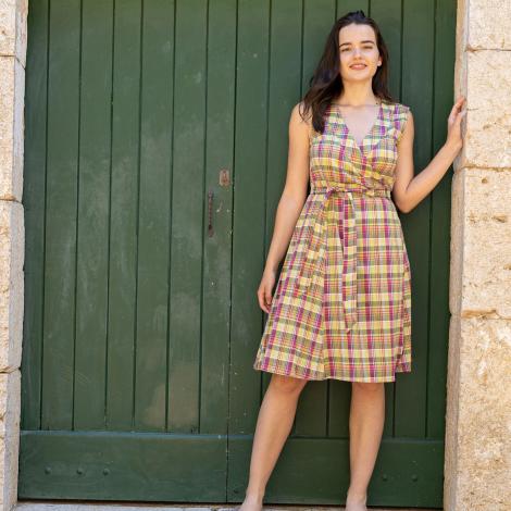 Vestido ANAI algodón madrás (varios colores)