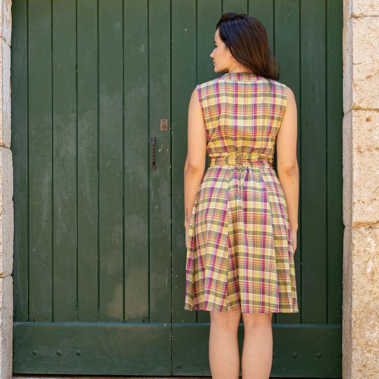 Vestido ANAI algodón madrás (varios colores)