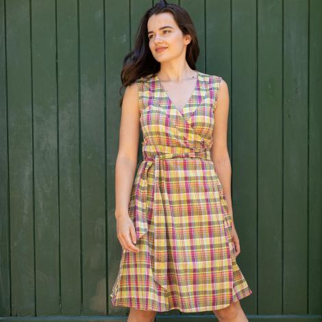 Vestido ANAI algodón madrás (varios colores)