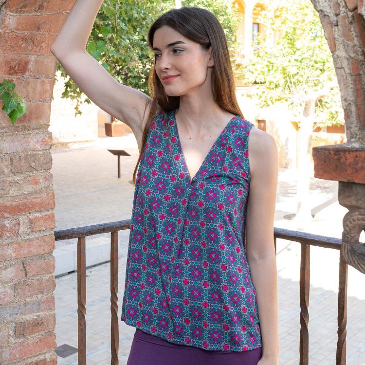 TOP GAIA estampado