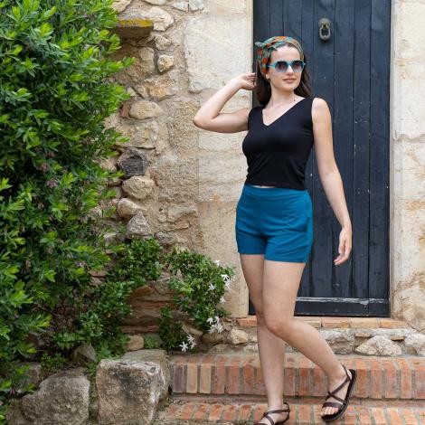 pantalon DEVI liso viscosa