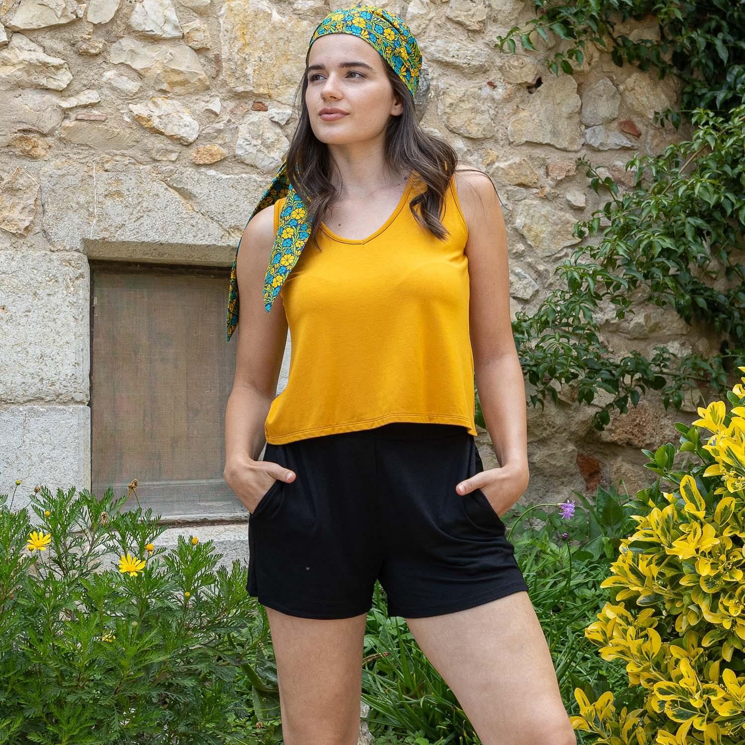 pantalon DEVI liso viscosa