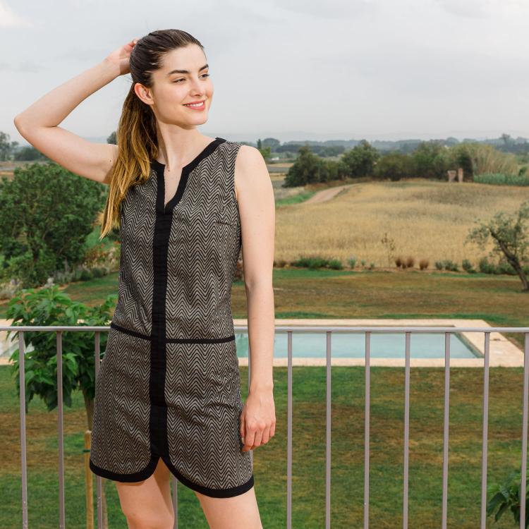 VESTIDO ROSSY ZIGZAG