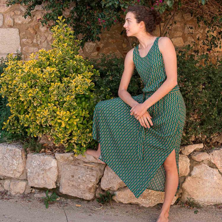 VESTIDO MARTA largo scat