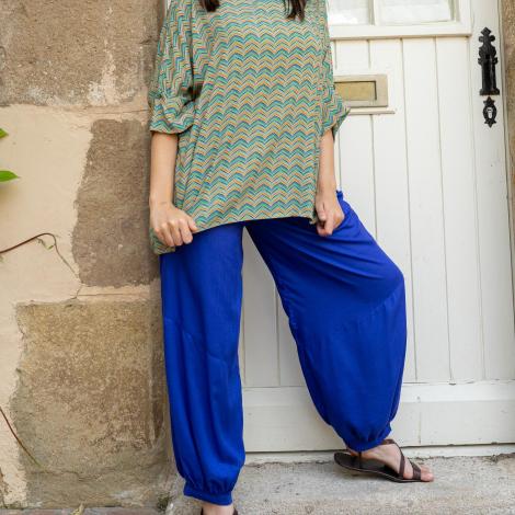 pantalón VERO liso rayón slub (varios colores)