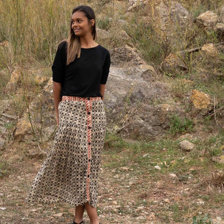 Falda DAMA African negro
