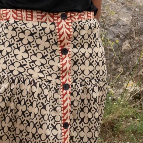 Falda DAMA African negro