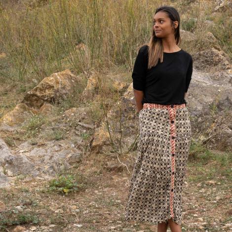 Falda DAMA African negro