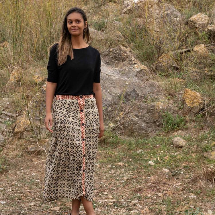 Falda DAMA African negro