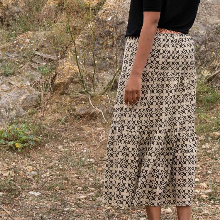 Falda DAMA African negro