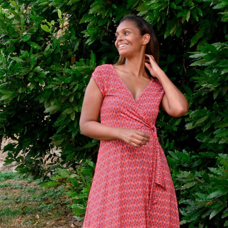 VESTIDO VELIA pluma
