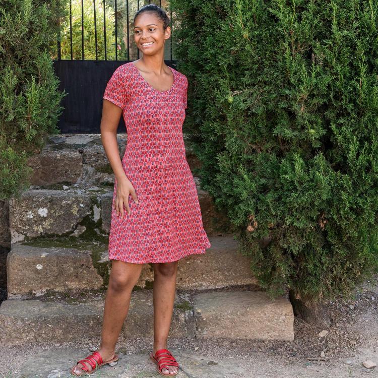vestido KANDEL pluma