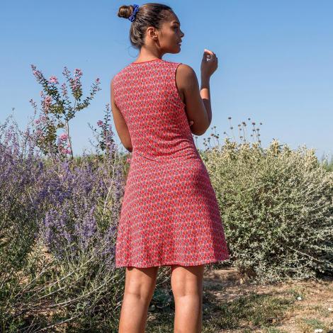 vestido ORIA pluma