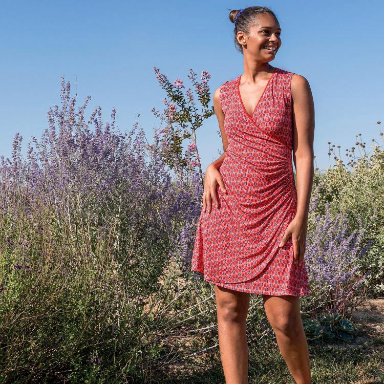 vestido ORIA pluma